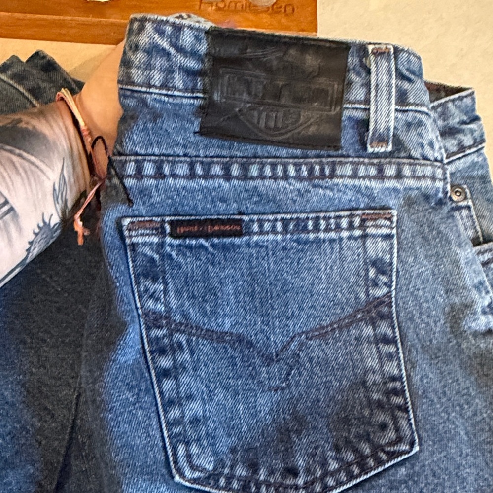 Harley-Davidson women’s Blue Denim Relaxed Fit Jeans